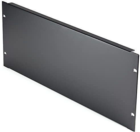 StarTech Panel Ciego 4U para Rack de Servidores, Acero, Negro (RKPNL4U)