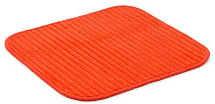 Gözze - Rutschfester Weicher Badeteppich, 100% Polyester, 50 x 45 cm - Orange