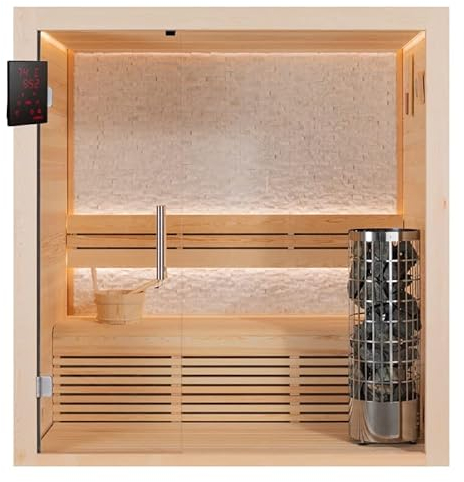 AWT AQART WATER TECHNOLOGY Sauna E1813A Pinienholz/180x120/6.8kW Cilindro