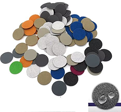 120pcs 1 Dischi Abrasivi 25mm Acqua Secca Umida, Grana 1000-7000 Gancio | grana 1000/1500/2000/3000/5000/7000