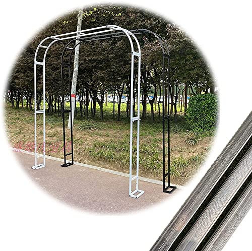 Arche À Rosiers Jardin Extérieure,Arcade Arceau À Rosiers Décoratif en Treillis,Robuste Arche en Métal pour Pergola,pour Arches De Mariage,Toutes Sortes De Vignes De Plantes,Noir,W1.4M*H2.3M