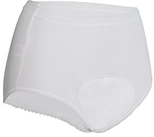 Ladies Full Brief Super - Washable Incontinence Underwear - White - Incontinence Brief - 300mls Capacity - Sizes 3XL, 4XL, 5XL (XXXXX-Large)
