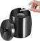 Litimkat Posacenere, Posacenere da Esterno, Posacenere con Coperchio, Base Antiscivolo in Acciaio Inossidabile, Adatto per Casa, Ufficio, Scrivania, Patio, Balcone Esterno (Nero)