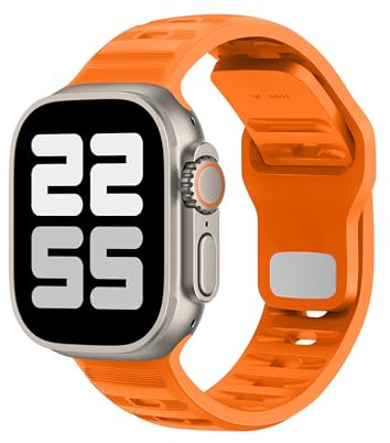 ELETTRONEO UC1 Straps for Apple Watch Band Silicone series Ultra 2 49mm, Series 10 46mm, 9 8 7 45mm 41mm, SE 6 5 4 44mm 40mm, 3 2 1 42mm 38mm Men Women iWatch