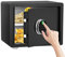 HSGCJS Caja fuerte biométrica de huellas dactilares con teclado digital, caja fuerte de seguridad para el hogar, la oficina y el hotel, 1.2 pies cúbicos