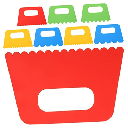 Toyvian Grattoirs Peinture pour Enfants – Lot de 8 Outils d'Éveil Artistique Plastique Kit de Peinture Créatif pour Maternelle École Accessoires de Dessin pour Garçons et Filles