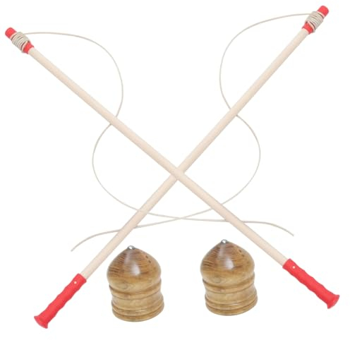 WOONEKY Massivholz Spielzeug Für Kinder Erwachsene 8cm Dekompressionsspielzeug Robustes Holz Outdoor Fitness Für Eltern Kind Beziehungen