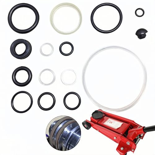 15PCS Floor Jack Seal Kit,3-Ton Jack Oil Seal Repair Kit,Car Repair Tool,Horizontal 3 Ton Jack Oil Seal Complete Set Repair Kit,Oil Seal Ring Accessories,Oil Seal O-Ring Horizontal Jack Repair Kit