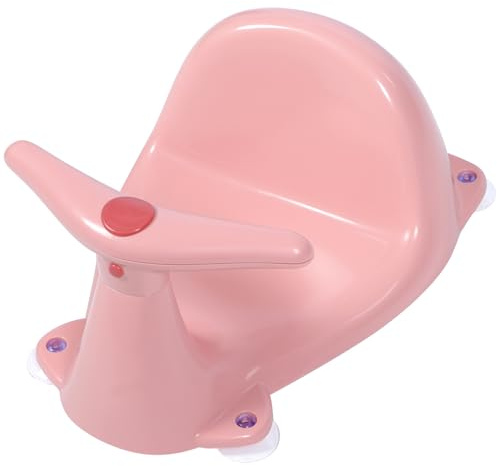 Rosa Badewannensitz für Neugeborene, 1 Stück, Pp Tpe | Babybadewanne Sitz, Rutschhemmend und Stabil, für Sichere Badezeit, Entlastet Elternhände