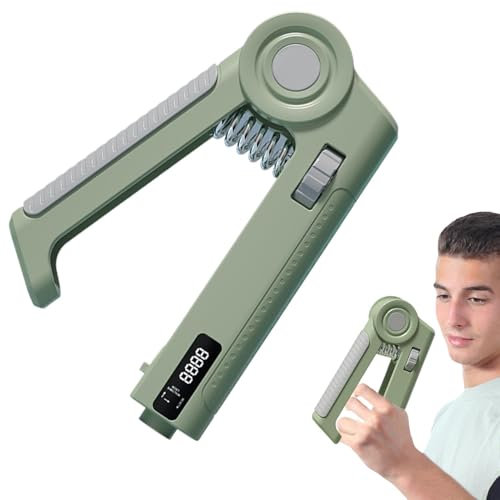Dinamómetro de Mano Digital, medidor de Fuerza de Agarre,Probador de Fuerza de Agarre electrónico - Medidor de capacitación Manual Digital Ajustable Profesional para la condición física