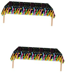 OUNONA 2 Pezzi Tovaglia Lucida Decorazioni Per Matrimoni Tavola Di Compleanno Tovaglie Decorazione Decorazioni Per Feste Per Adulti Decorazioni Di Compleanno Copritavolo Usa e Getta