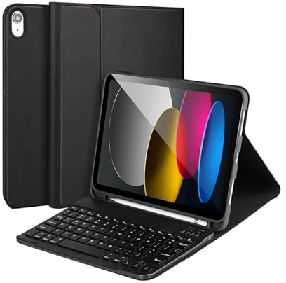 Tastatur fodral för iPad A16 11th generationen 11 tum 2025, tunt fodral med avtagbart Bluetooth-tangentbord och pennfäste för iPad A16 11:e generationen 11 tum 2025
