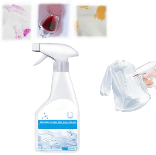 2025 Fleckenentferner, 300 ml, Trockenreinigung, Fleckenentferner-Spray, Fleckenentferner-Spray für Kleidung, schmutziger Esser, Fleckenbehandlung für Wäsche, entfernt die härtesten Flecken (1)