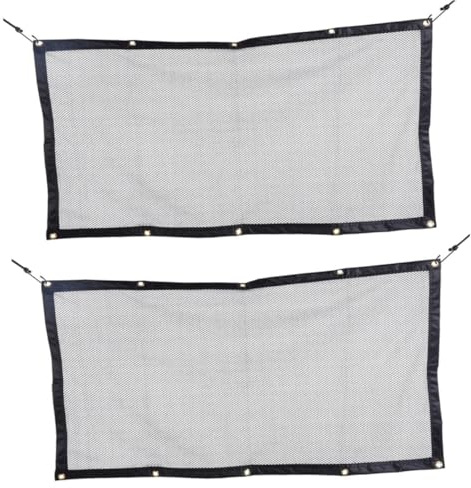 LOLIPPYY Auto Haustiernetz Rücksitzbarriere Verstellbar Robustes Netzgewebe 115x60cm Sicherheitsnetz für Hunde Kindersicherung im Fahrzeug