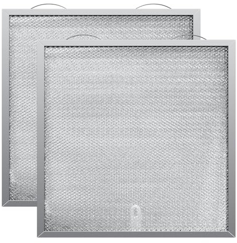 WA6500 QT20000 BPQTF B-roan Stove Hood Vent Filter 11.25x11.25x0.38 Aluminum Mesh Charcoal Combo Grease & Carbon Freshens Kitchen Air