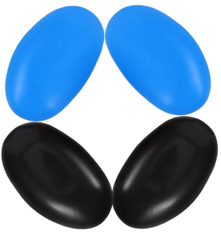MERRYHAPY 2 Paia Copriorecchie in Plastica per Colorazione Chioma, Cuffie Protezione Auricolare Riutilizzabili, Protezioni Auricolari per Saloni e Uso Domestico, Barriera Chimica