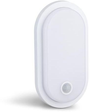 SEBSON Lámpara LED Exterior con Sensor de Movimiento y Luz Continua | regulable, 3 Tonos 2700K/4000K/6500K - Aplique de Pared 18W IP65 - PIR 9m/140°
