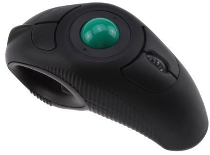Minidiva Wirelss Handheld Mouse with USB2.0 Trackball Mouse for Left Right Handed Users for Windows XP/Vista / 7 and Mac OS