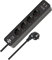 Brennenstuhl Ecolor regleta enchufes con 4 Tomas de Corriente y función de Carga USB (2 Puertos de Carga USB, Interruptor, 1,5m Cable) Negro