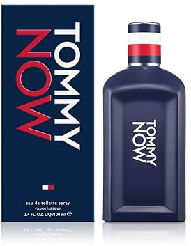 Tommy Hilfiger – Eau de Toilette TOMMY NOW 100 ml – Profumo Uomo – Fragranza Legnosa e Speziata– Note Agrumate – Flacone in Vetro Blu
