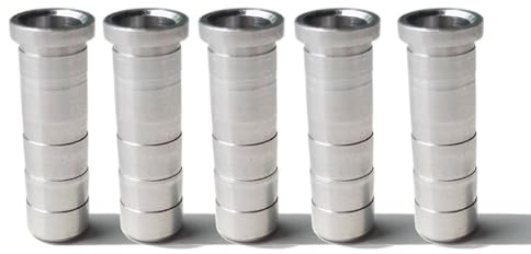 AMEYXGS 50pcs Tiro con L'Arco Punta in Alluminio Inserto Accessori Freccia per ID 6.0/6.2/7.6mm Albero Freccia (Tipo 2, 6.0mm)