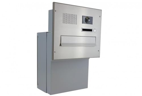 Edelstahl Kamera Durchwurf Briefkasten - T: 18-27 cm - F-046