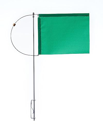 New Marine - Indicatore di direzione del Vento con contrappeso per Barche a Vela, Dimensioni: 100 mm, Verde