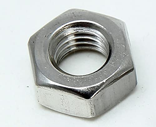 PD® Tuercas M10 con rosca izquierda (DIN 934/ISO 4032) | Tuercas hexagonales de acero inoxidable A2 V2A | Tuerca hexagonal para tornillos, pernos roscados y barras roscadas, 12 piezas
