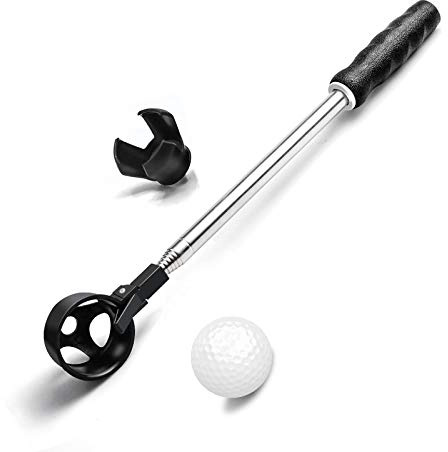 prowithlin - Retriever per Palline da Golf Telescopico Inossidabile - Pinza per Pallina da Golf, Regalo per Uomo - Lunghezza: 2,74 m, Peso: 250 g