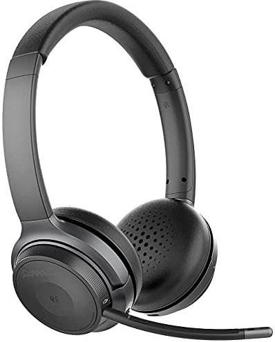 Callstel Gaming Headset: Profi-Stereo-Headset mit Bluetooth 5, 18-Std.-Akku, 30 m Reichweite (Kopfhörer kabellos, Bluetooth, Homeoffice, Note)