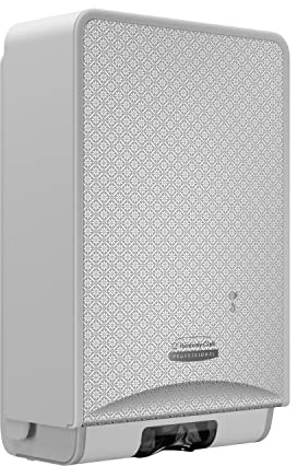 Kimberly-Clark Professioneller ICON™ Automatischer Seifen- und Desinfektionsmittelspender (53694), mit silberfarbener Mosaik-Frontplatte, 1 Spender und Frontplatte pro Etui