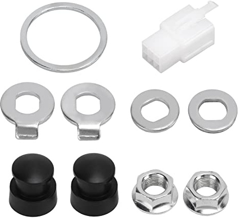 Dilwe Fahrradnaben-Motormuttern-Unterlegscheiben-Kit, Stahl, mit 12 mm Schaft f¨¹r universelle FahrradkomponentenElectric refitting AccessoriesZubehör für E-Bike-Umrüstung