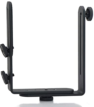 Dual Bracket L Förmigen - Halterung Zubehörschuh Platte Metallbügel Halter für Vorrichtung