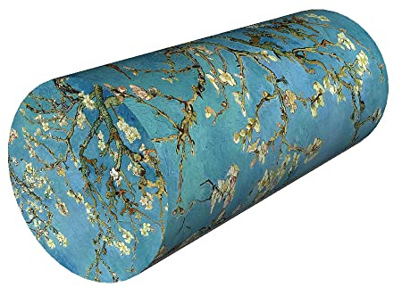 Arco Design Nackenkissen Lendenrolle 40x15cm Kissen Stützkissen Rolle Thermoaktiver Schaum Rollenkissen (Almond)