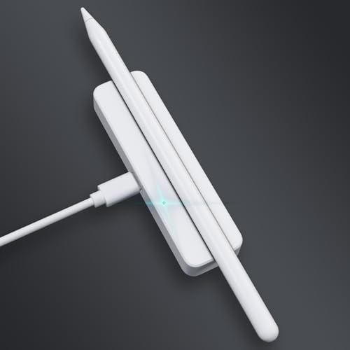 sciuU Magnetisches Ladestation Kompatibel mit Apple Pencil 2, Ladedock Ladekabel Ständer mit 1m Kabel USB, Ladegerät Halter mit LED-Indikator