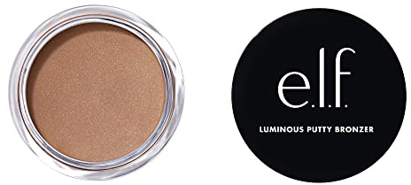 e.l.f. Luminous Putty Bronzer, Lightweight Putty-to-Powder Bronzer For A Radiant, Glowing Finish, Highly Pigmented, Vegan & Cruelty-Free, Summer Fridays