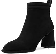 QUEEN HELENA Tronchetti con Tacco Stivaletti con Zip Laterale Donna K3253 (Nero, Sistema Taglie Calzature EU, Adulto, Donna, Numero, Media, 39)