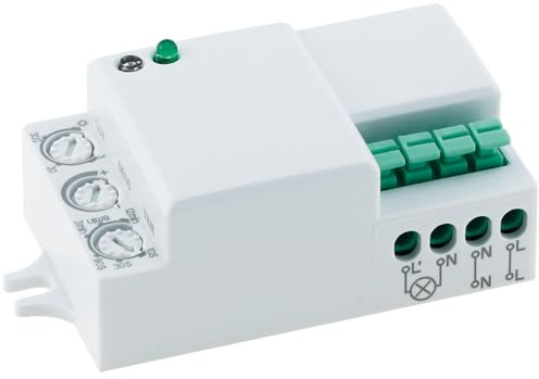 ChiliTec Bewegungsmelder Micro 12V bis 24V 360° HF Hochfrequenz LED geeignet für Wand- und Deckenleuchten