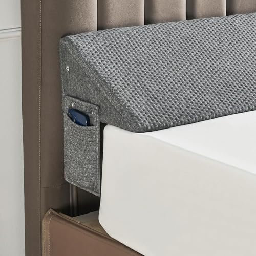 Lesekeilkissen fürs Bett Verformbares Anti-Reflux-Kissen für Erwachsene,Kopfteilkissen zum Ausfüllen des Raums zwischen Kopfteil und Matratze (182 * 25 * 15 cm)