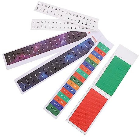 NULYLU 5sätze Klavieraufkleber Für Daumenklavier Notenaufkleber Für Tastatur Instrumentenzubehör Aufkleber Für Klaviertasten Lernen Und Dekorieren