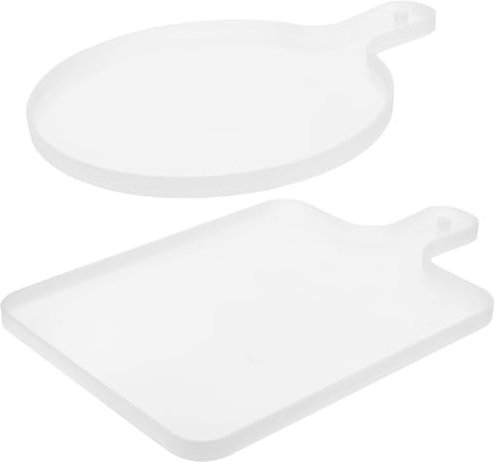 HAWILLOSCH Lot De 2 Moules à Assiettes en Époxy Cristal en Silicone Non Toxiques Et Inodores pour Projets d 39 Artisanat à Domicile