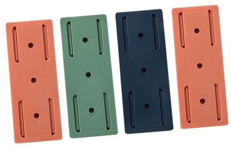 Angoily 4stücke Selbstklebender Steckdosenhalter Power Strip Wandhalterung Kabelhalter Für Glatte Oberflächen Wie Wand Fliesen Holz Einfache Montage Stabile Fixierung Kabelmanagement Für s