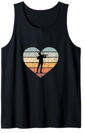 Ich liebe Geige spielen Violinist Violine Geiger Bratsche Tank Top