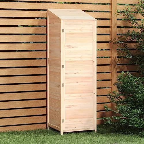 Home & Garden-Garden - Cobertizo de madera maciza de 55 x 52 x 174,5 cm