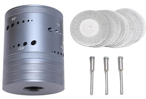 Têtes de Meuleuse D'affûteuse D'électrode en Tungstène, Outil de Soudage TIG en Acier, Outil Rotatif de Soudage avec Fente de Angles Multiples et Décalages, 3 Mandrins CNC
