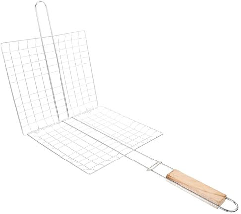 BESPORTBLE Filet De Gril Carré en Acier Inoxydable pour Griller du Poisson du des Sandwichs