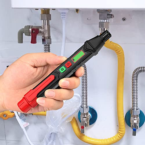 Gasmelder 17 x 2.8 cm Optischer und akustischer Gasalarm Einfach zu Eerwenden Gaslecksuchgerät mit Stifthaken Gaslecksuche Gasdetektor für Flüssiggas Methan Ethan Propan Butan Erdgas Kohlegas (1Pcs)