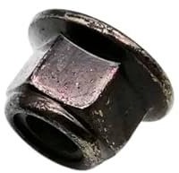 DEPYEE 2/5/10 Stück M3 M4 M5 M6 M8 M10 M12 Schwarzer Kohlenstoff 304 Edelstahl Sechskantflansch Nyloneinsatz Kontermutter Selbstsichernde Nylock-Kontermutter(Black Carbon Steel,5pcs M8)