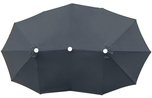 Miecoae Telo di Ricambio per Ombrellone da Esterno, Copertura di Ombrellone Grande 4.5x2.7 M, per Giardino Piscina Spiaggia(A2)