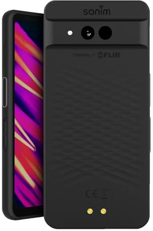 Sonim XP Pro Thermal 5G Smartphone (6,58-tums skärm, 8/256 GB, 50 MP värmekamera (FLIR Lepton 3,5), IP68, 5000 mAh batteri, Android 14) svart